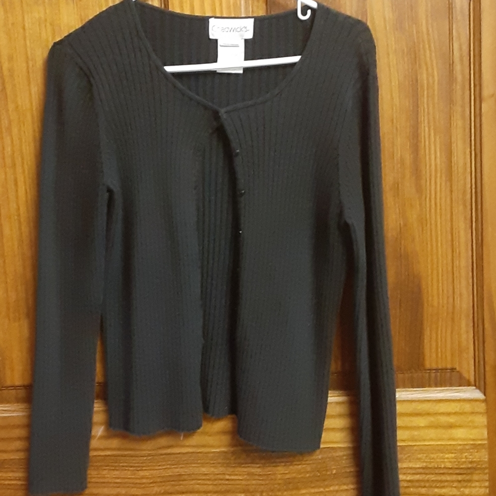 Black Button Up Sweater